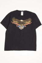 Boat Neck Black Diamond Harley-Davidson T-Shirt