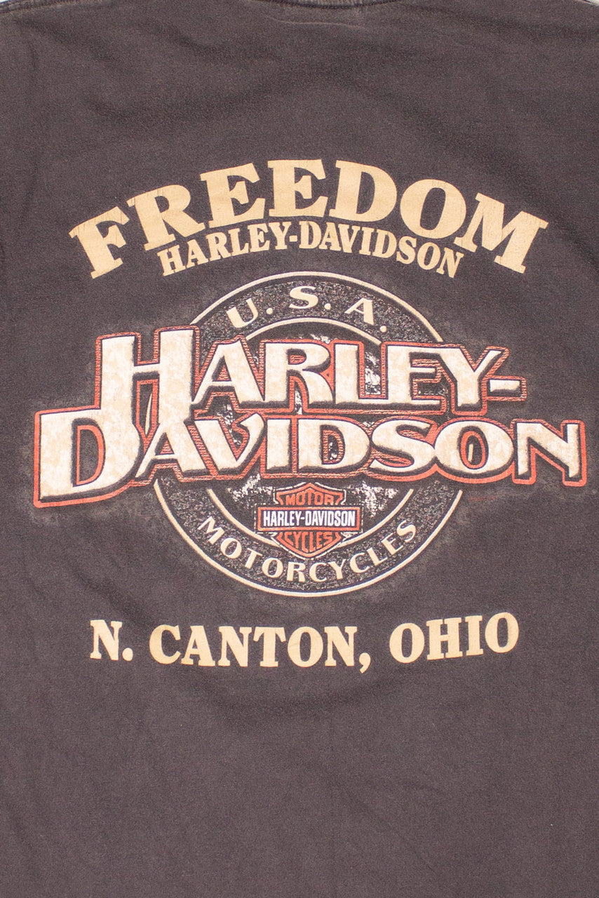 Vintage N. Canton Ohio Harley Davidson T-Shirt