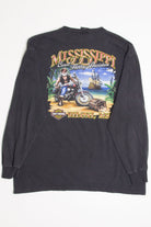 Mississippi Coast Pirate Rider Harley Davidson Henley