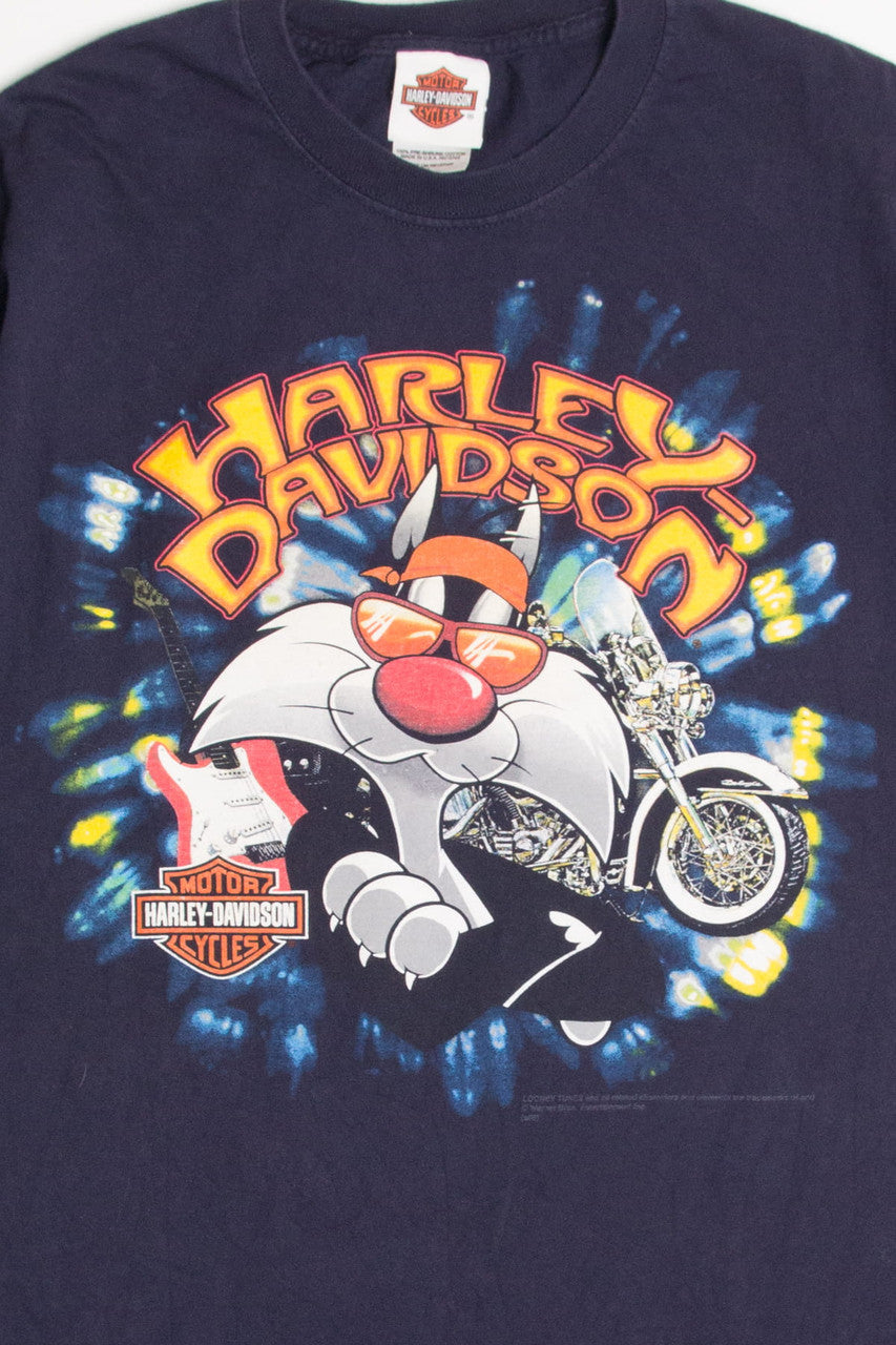 Sylvester The Cat Harley Davidson T-Shirt