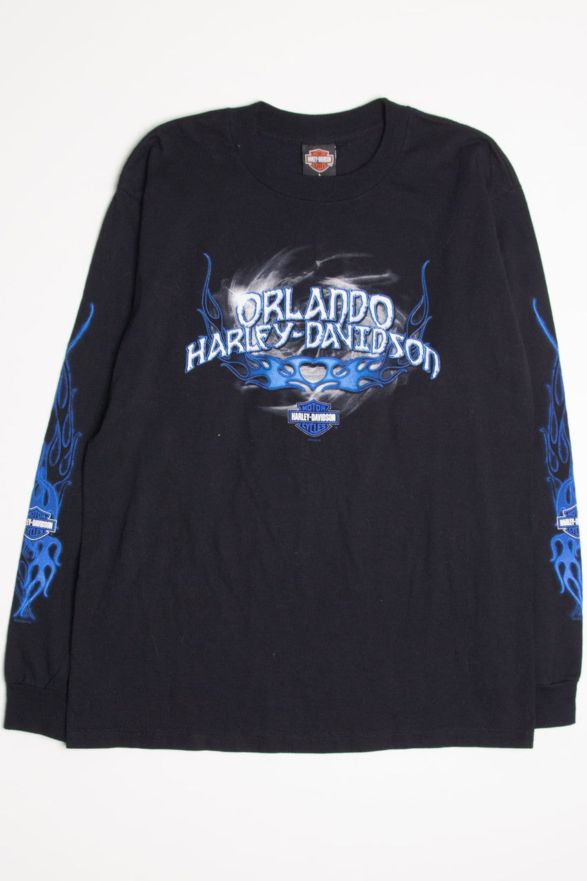 Vintage Orlando Long Sleeve Harley Davidson T-Shirt