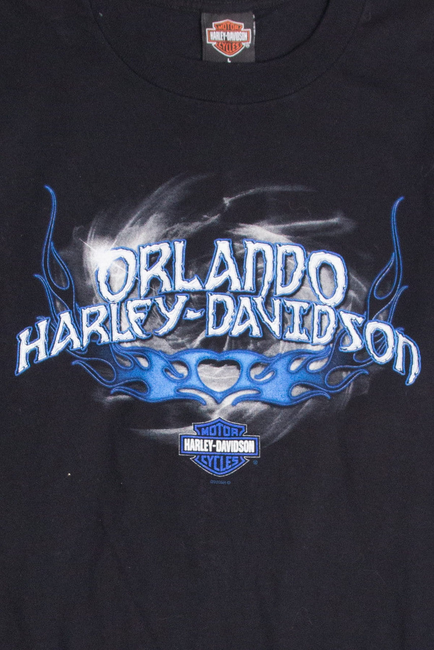 Vintage Orlando Long Sleeve Harley Davidson T-Shirt