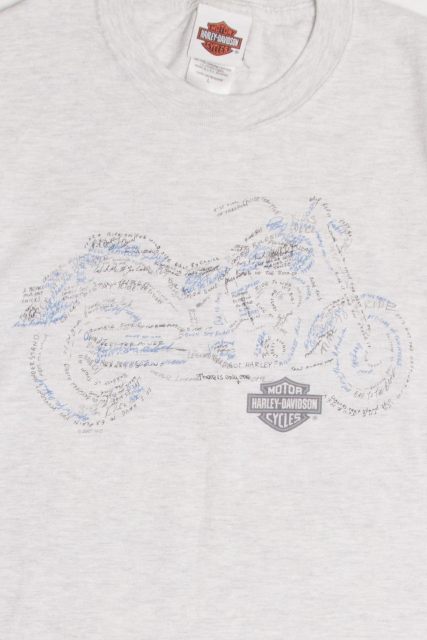 Vintage Wabash Valley Harley Davidson T-Shirt 1