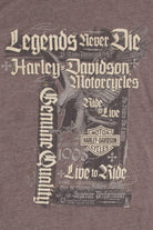 Vintage Legends Never Die Harley Davidson T-Shirt