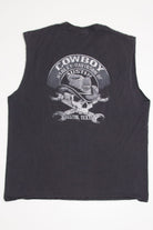 Vintage Cowboy Sleeveless Harley Davidson T-Shirt