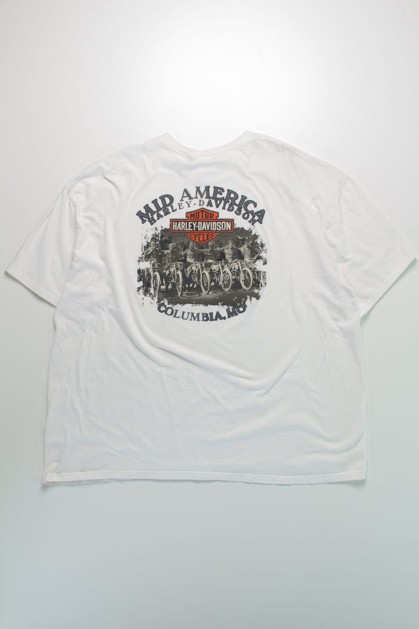 2015 Harley Davidson White Graphic T-Shirt