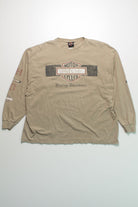 Vintage Brown Harley Davidson Long Sleeve T-Shirt