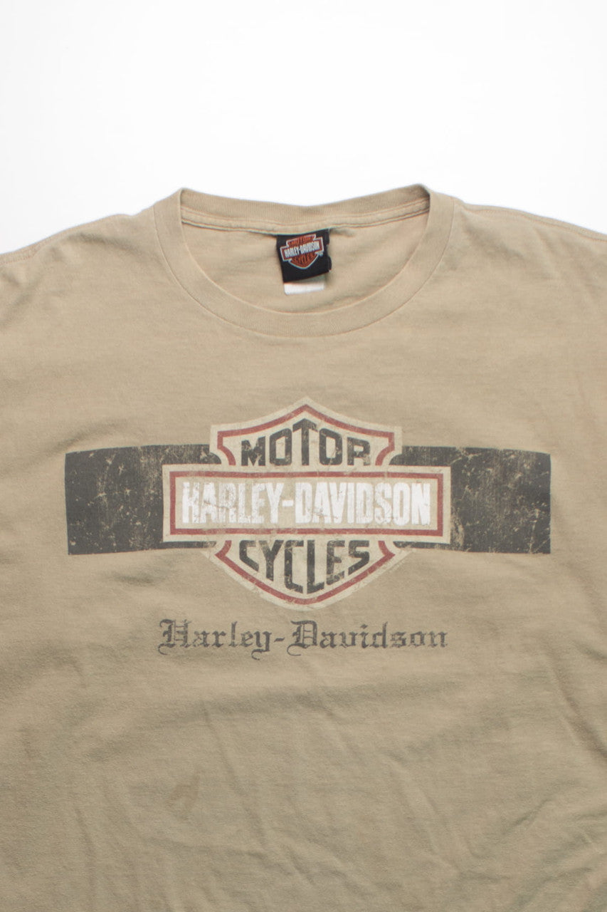 Vintage Brown Harley Davidson Long Sleeve T-Shirt