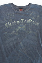 Faded Navy Blue Harley Davidson T-Shirt