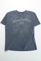 Faded Navy Blue Harley Davidson T-Shirt