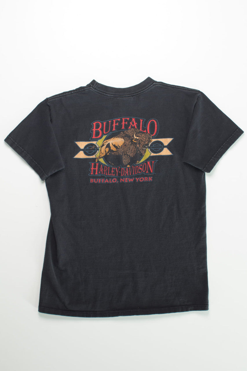 Flaming American Eagle Harley Davidson T-Shirt