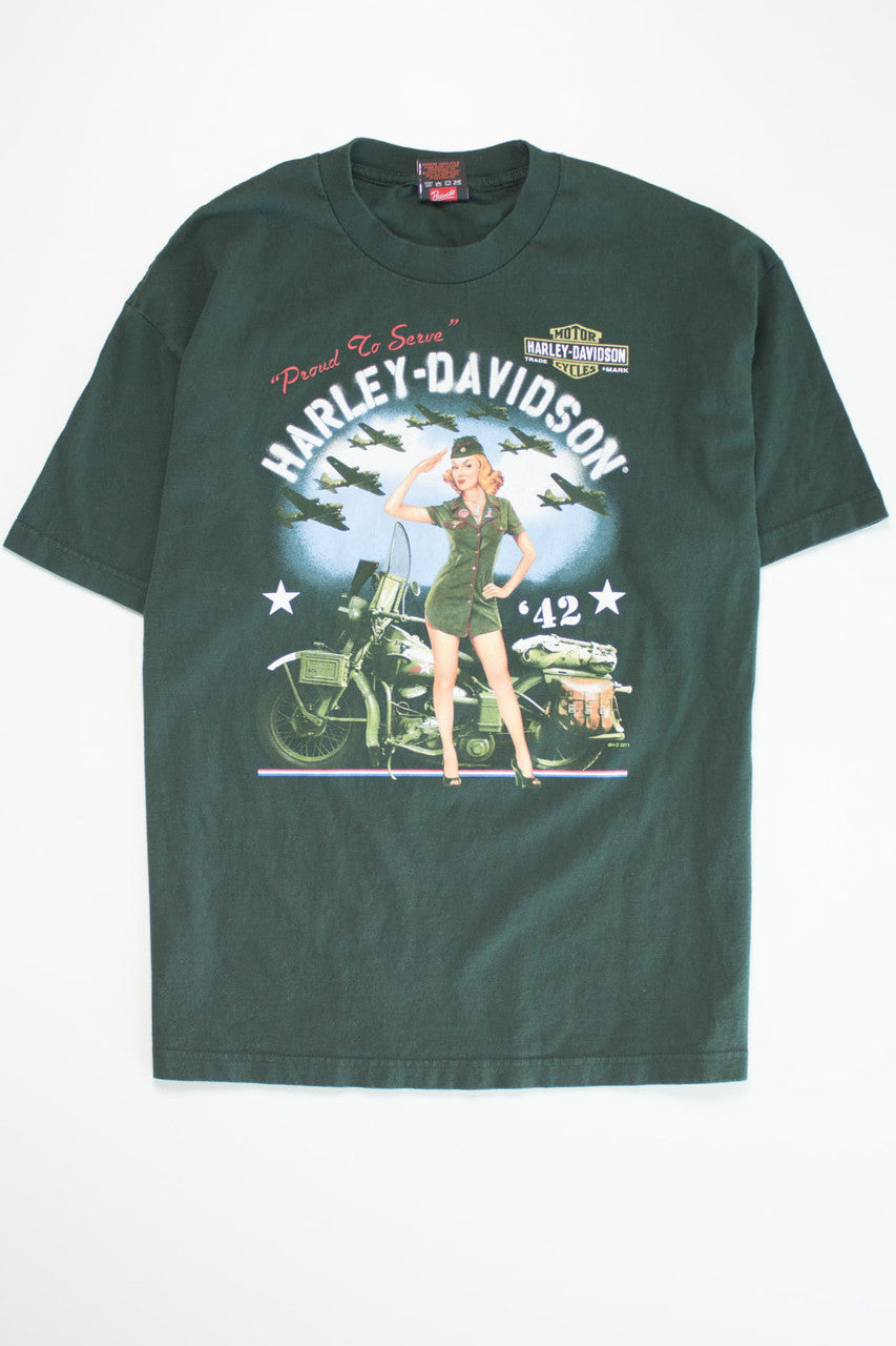 Proud To Serve Harley Davidson T-Shirt