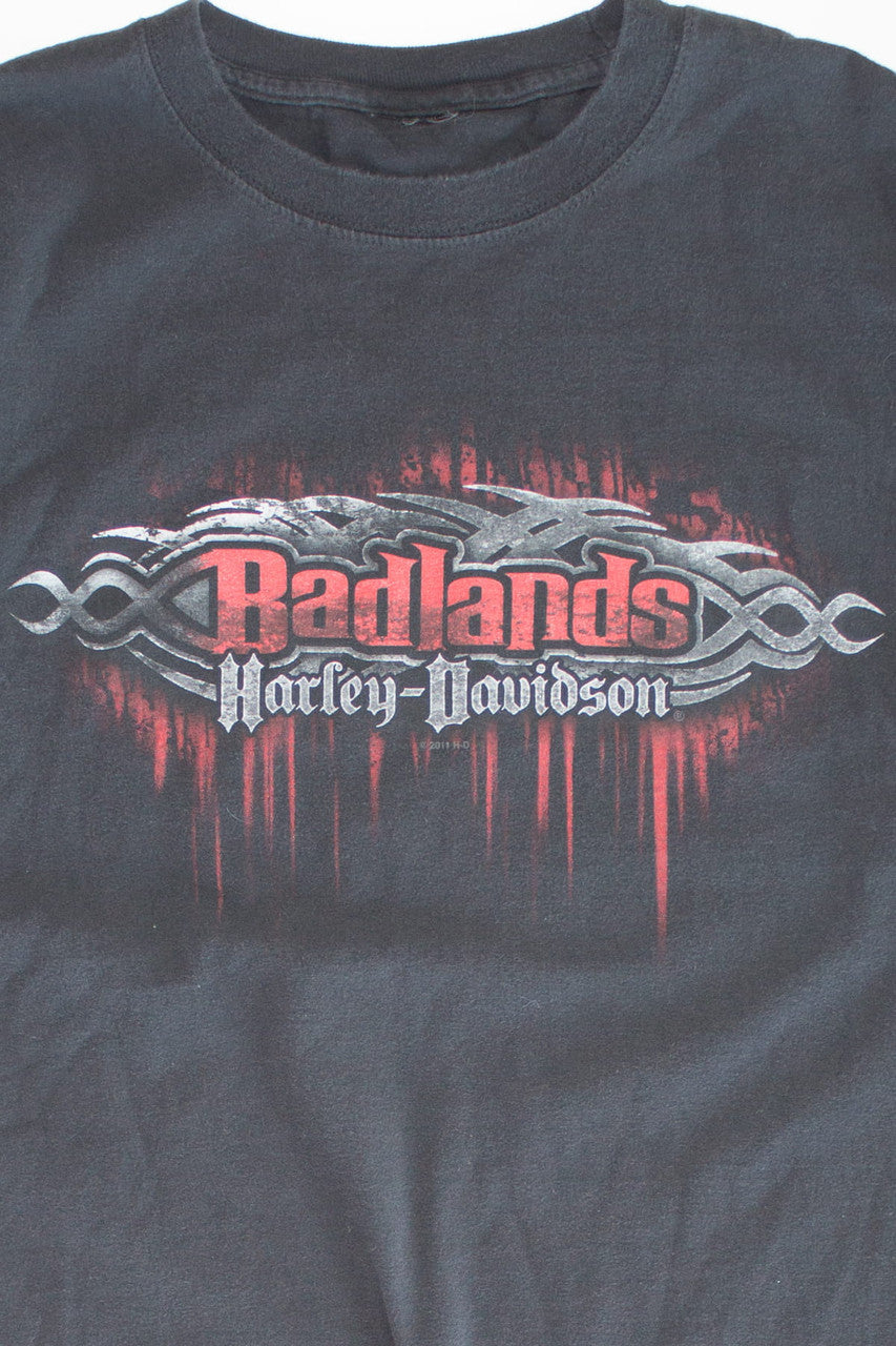 Vintage Badlands Harley Davidson T-Shirt (2009)