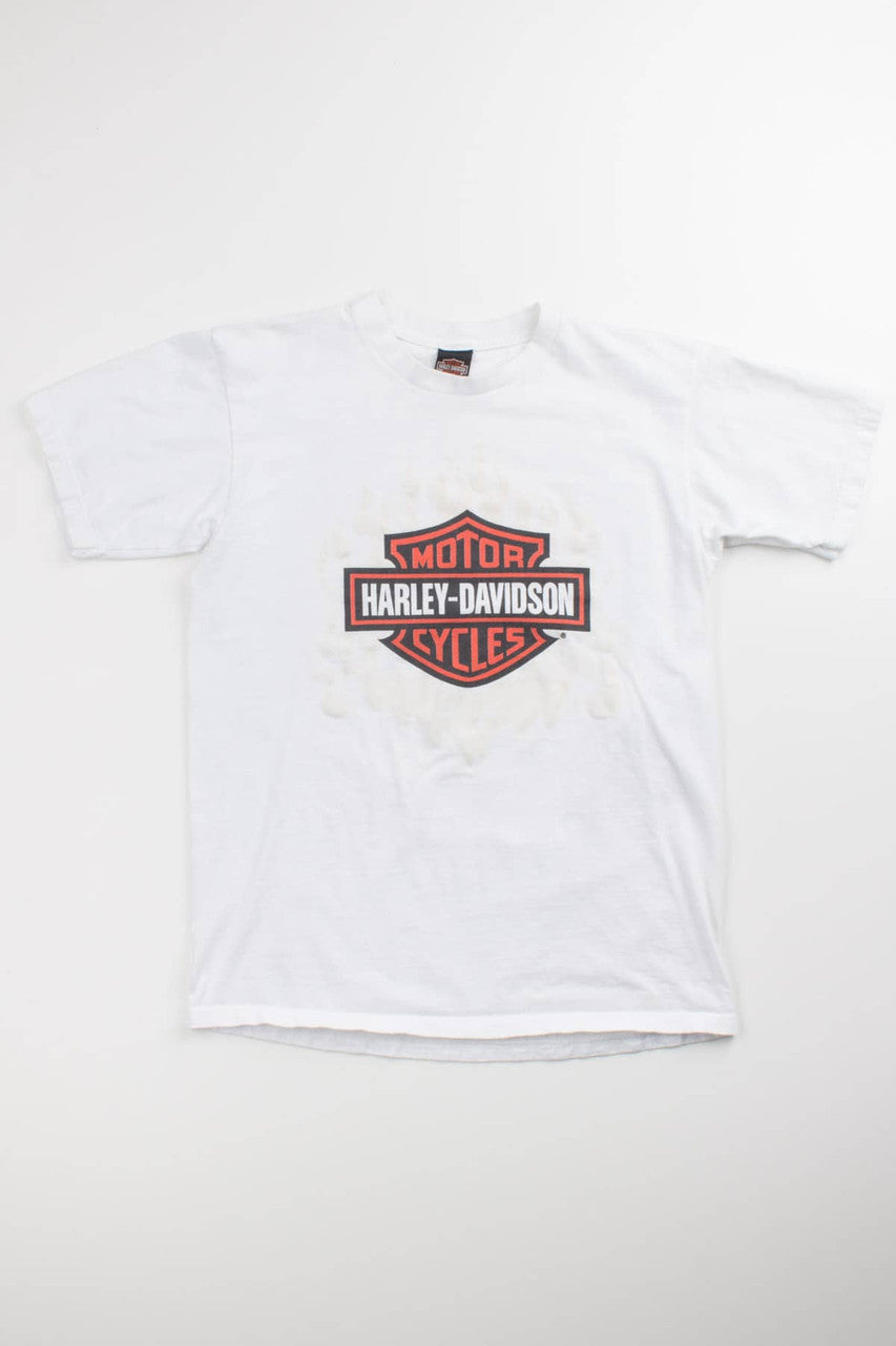 Black Light Flames Harley T-Shirt
