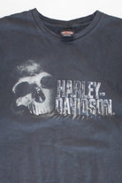 Shadowed Skull Harley Davidson T-Shirt