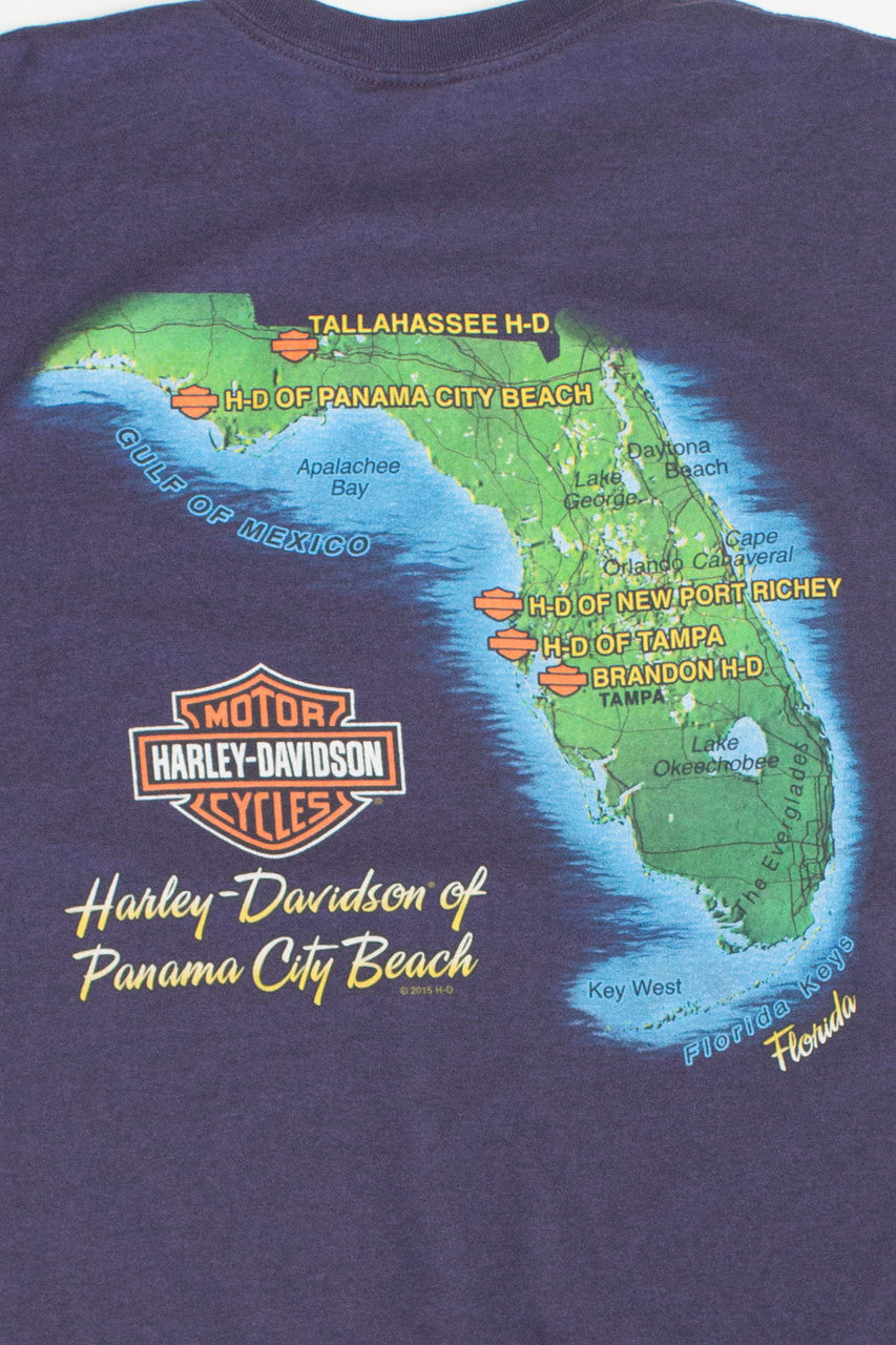 Vintage Panama City Beach Harley Davidson T-Shirt