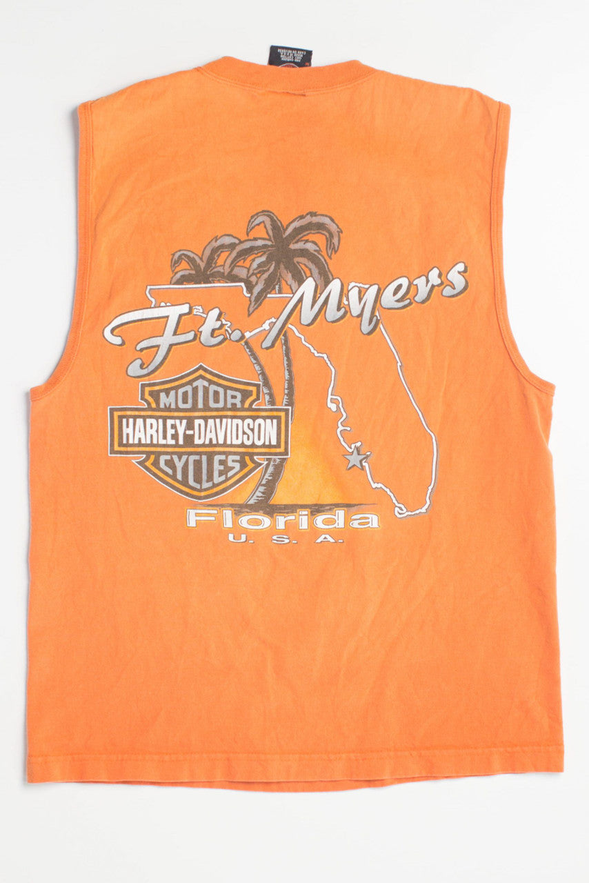 Vintage Ft. Meyers Sleeveless Harley Davidson T-Shirt