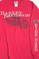 Vintage Boot Heel Long Sleeve Harley Davidson T-Shirt