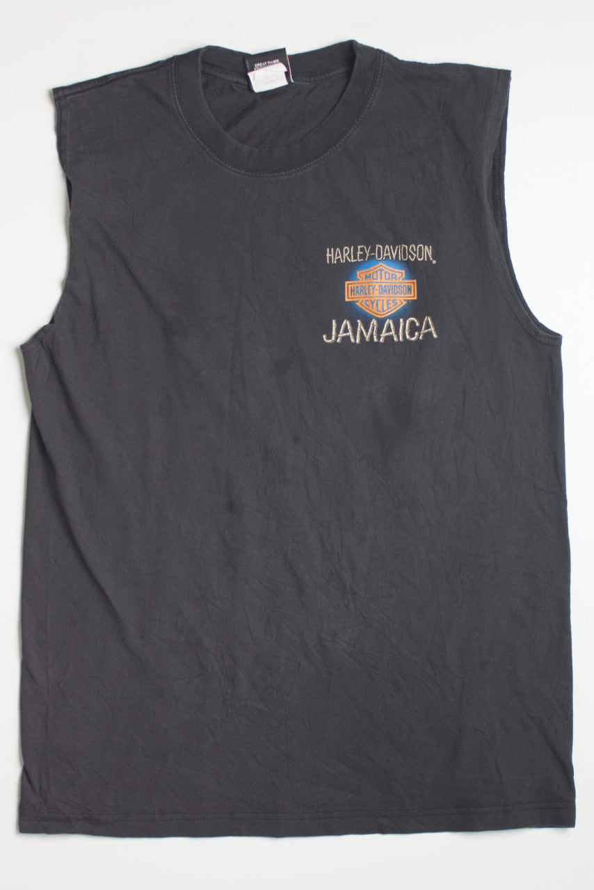 Vintage Jamaica Sleeveless Harley Davidson T-Shirt
