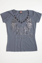 Vintage Foil Graphic Harley Davidson T-Shirt