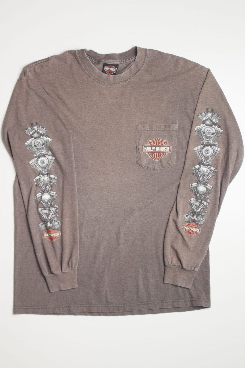 Vintage Whitt's Long Sleeve Harley Davidson T-Shirt