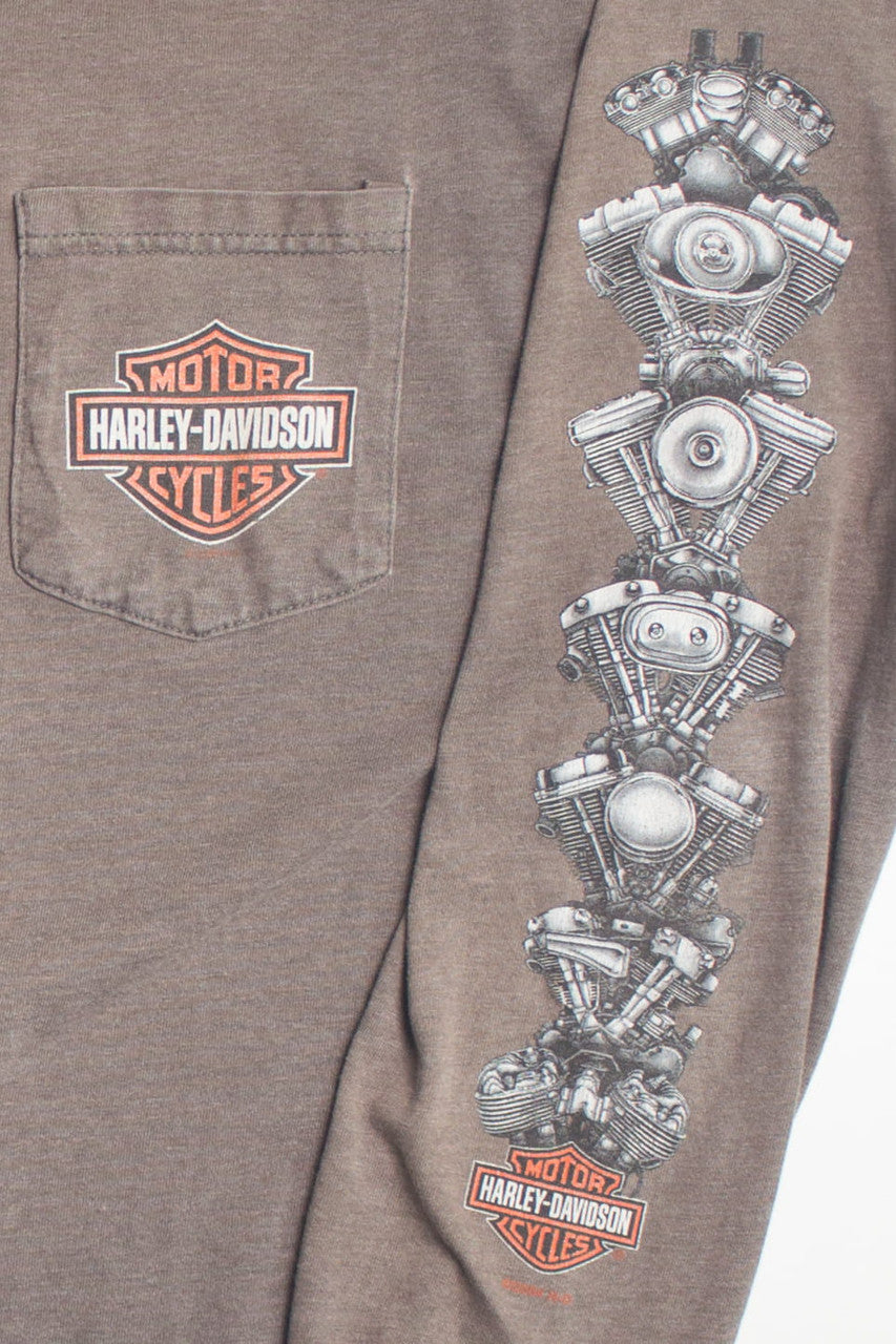 Vintage Whitt's Long Sleeve Harley Davidson T-Shirt