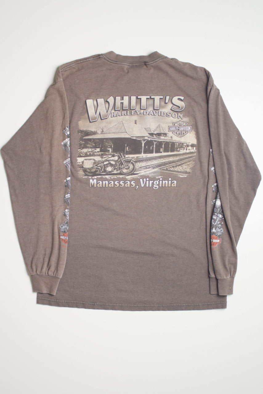 Vintage Whitt's Long Sleeve Harley Davidson T-Shirt