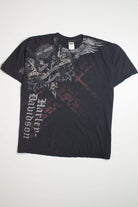 Alamo City Longhorn Skull Harley Davidson T-Shirt