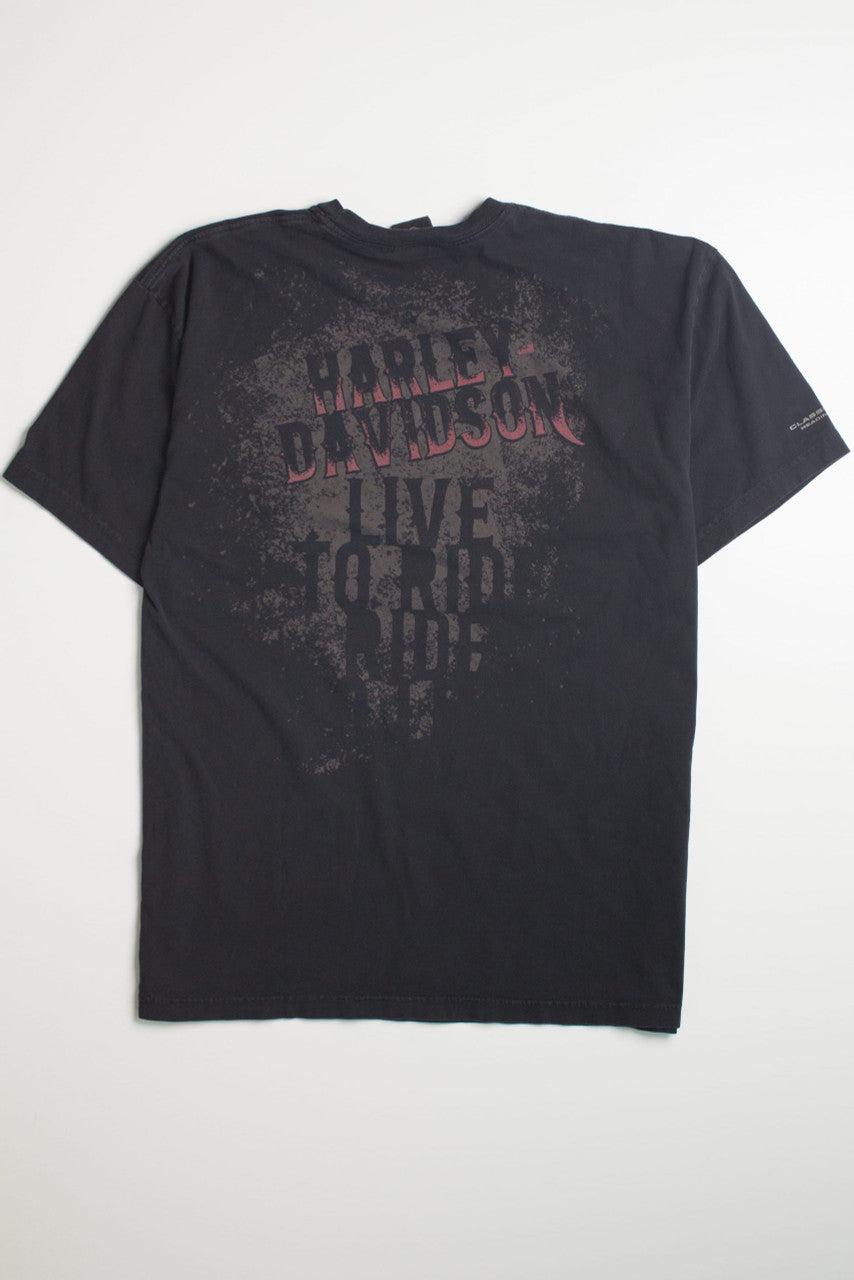 Live To Ride Harley Davidson T-Shirt 1
