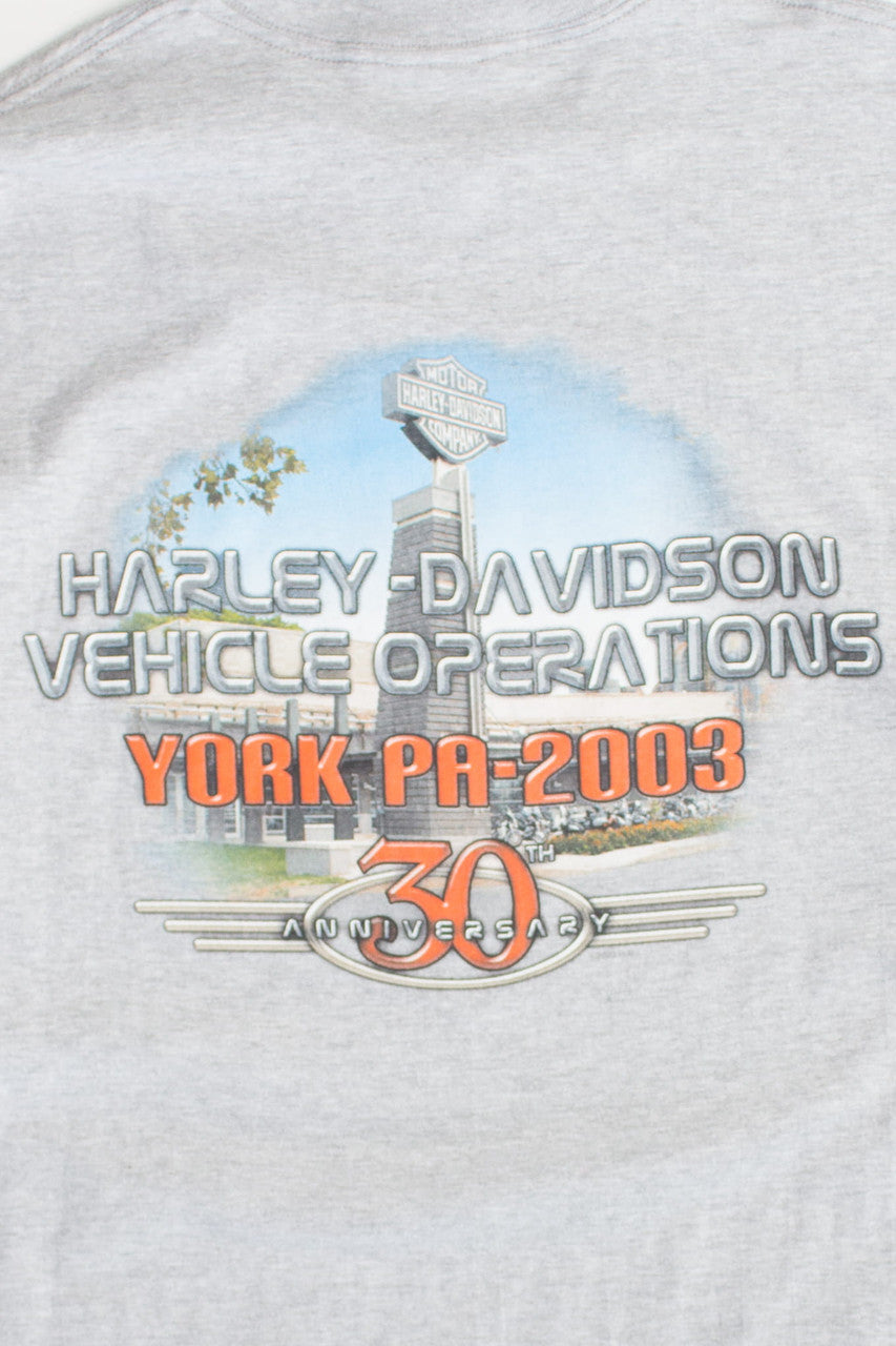 Vintage York PA Harley Davidson T-Shirt