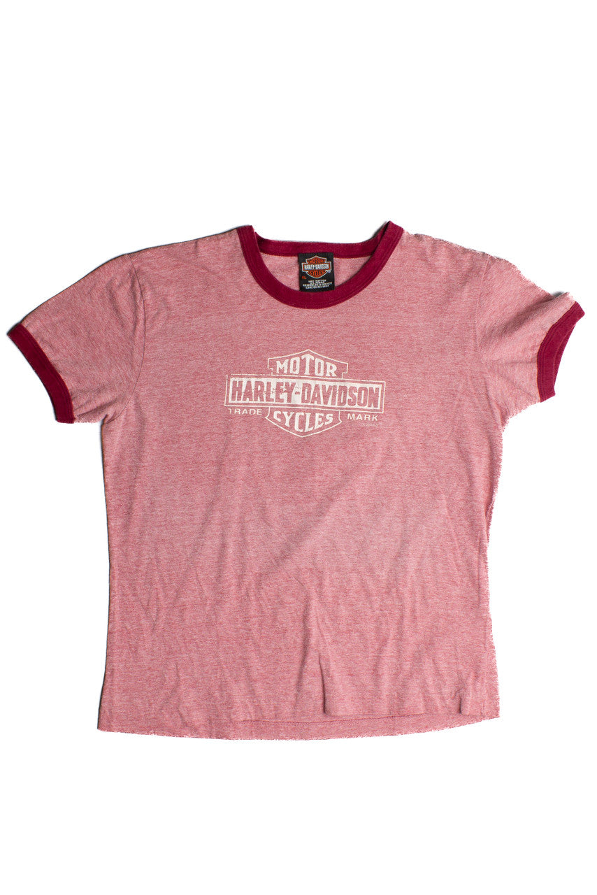 Vintage Harley Davidson Ringer Tee (1990s) 681