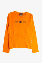Vintage  Harley Davidson Longsleeve Womens T-Shirt (1990s) 687