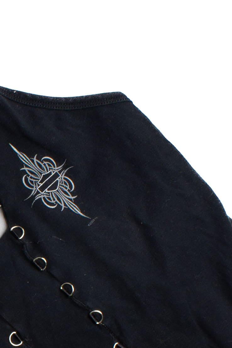 Vintage Harley Davidson Corset Style Tank (1990s) 701