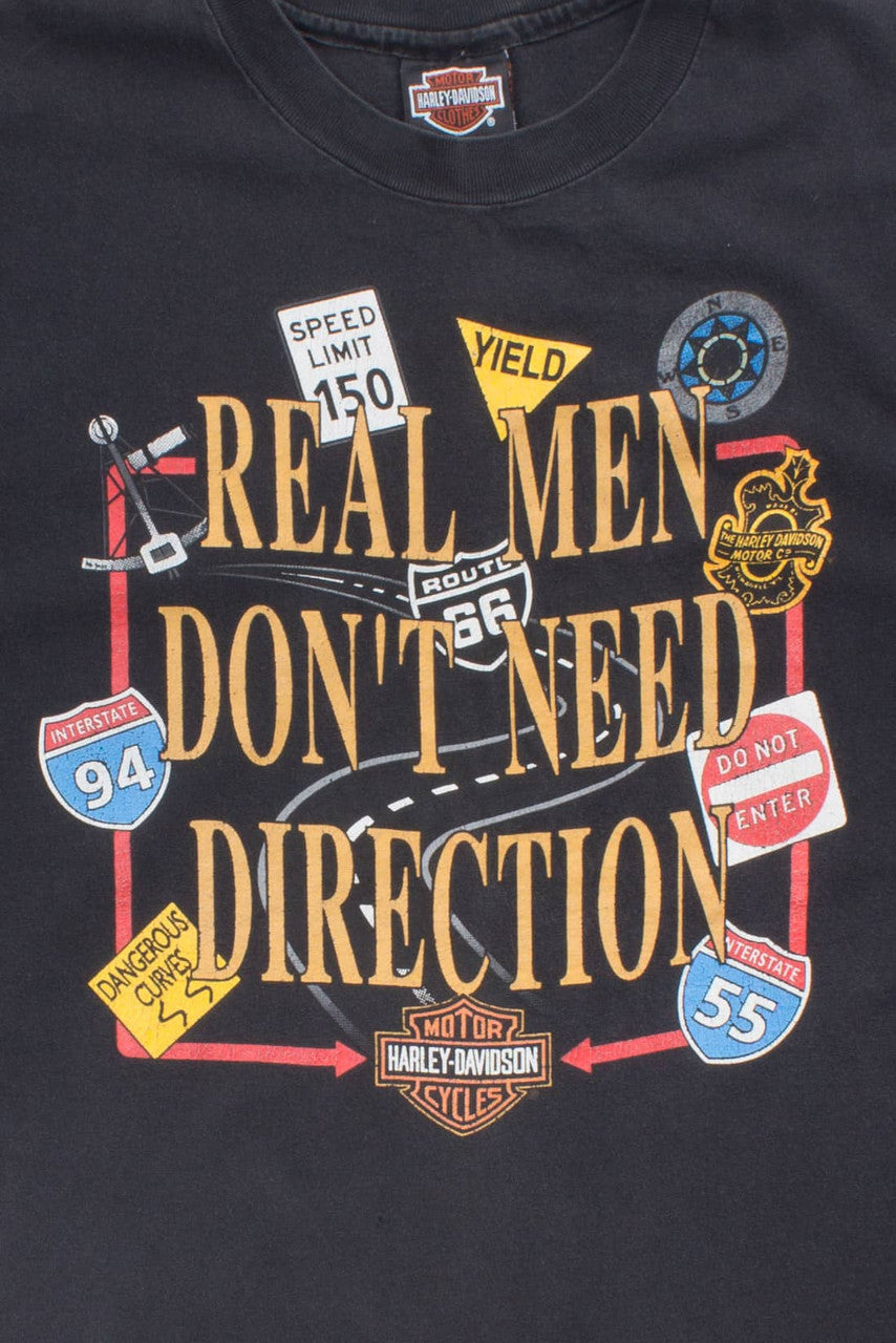 Don't Need Directions Harley Davidson T-Shirt