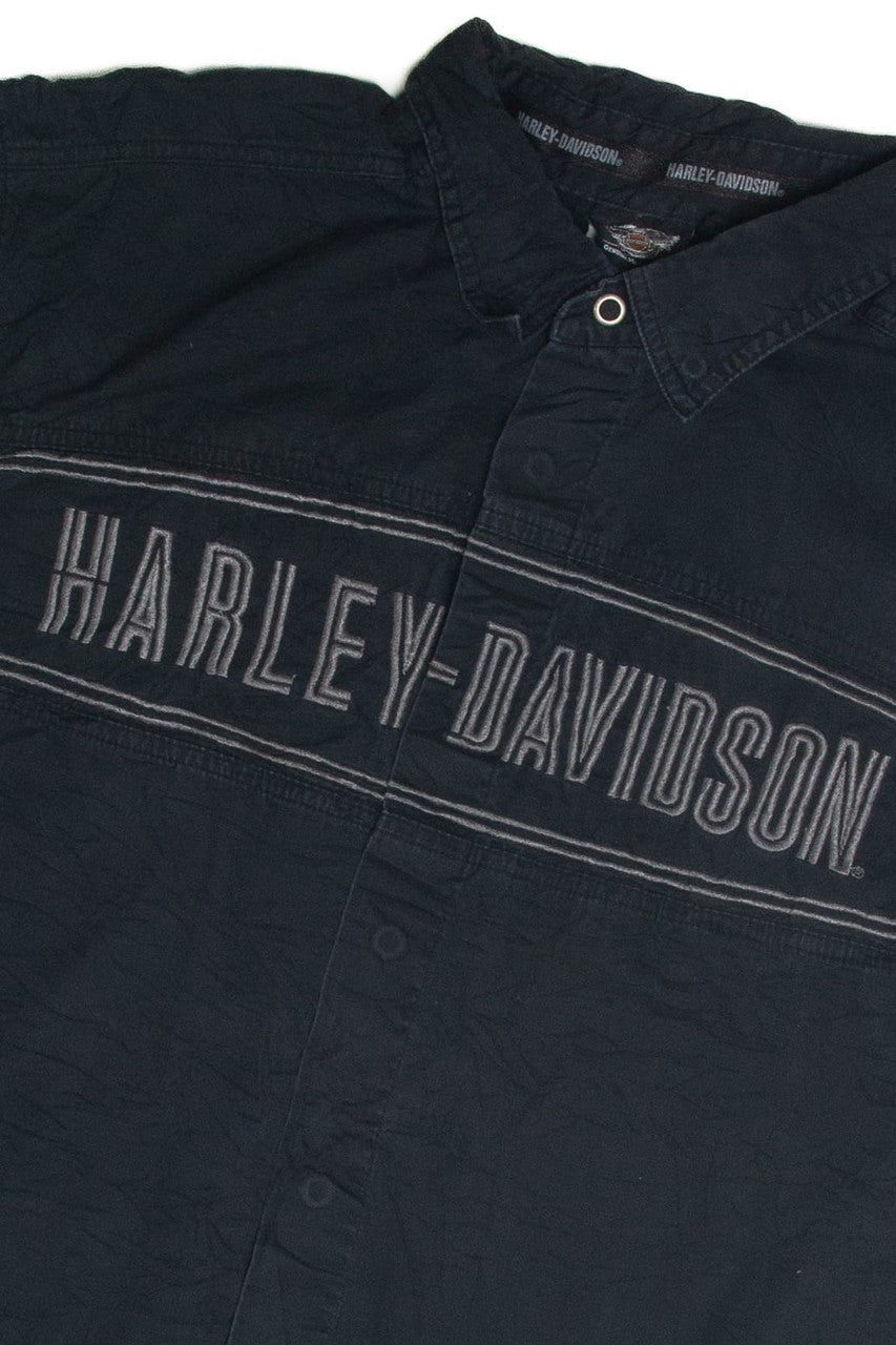 Vintage Harley Davidson Button Up Shirt