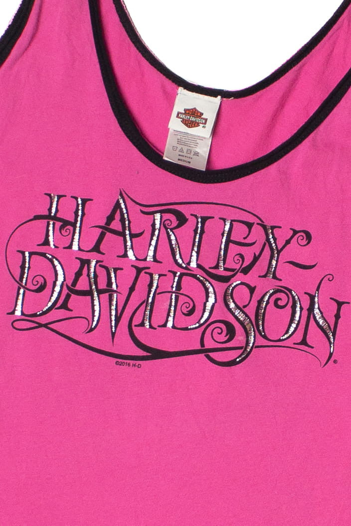 Franklin Tennessee Pink Harley Davidson Tank Top (2016)