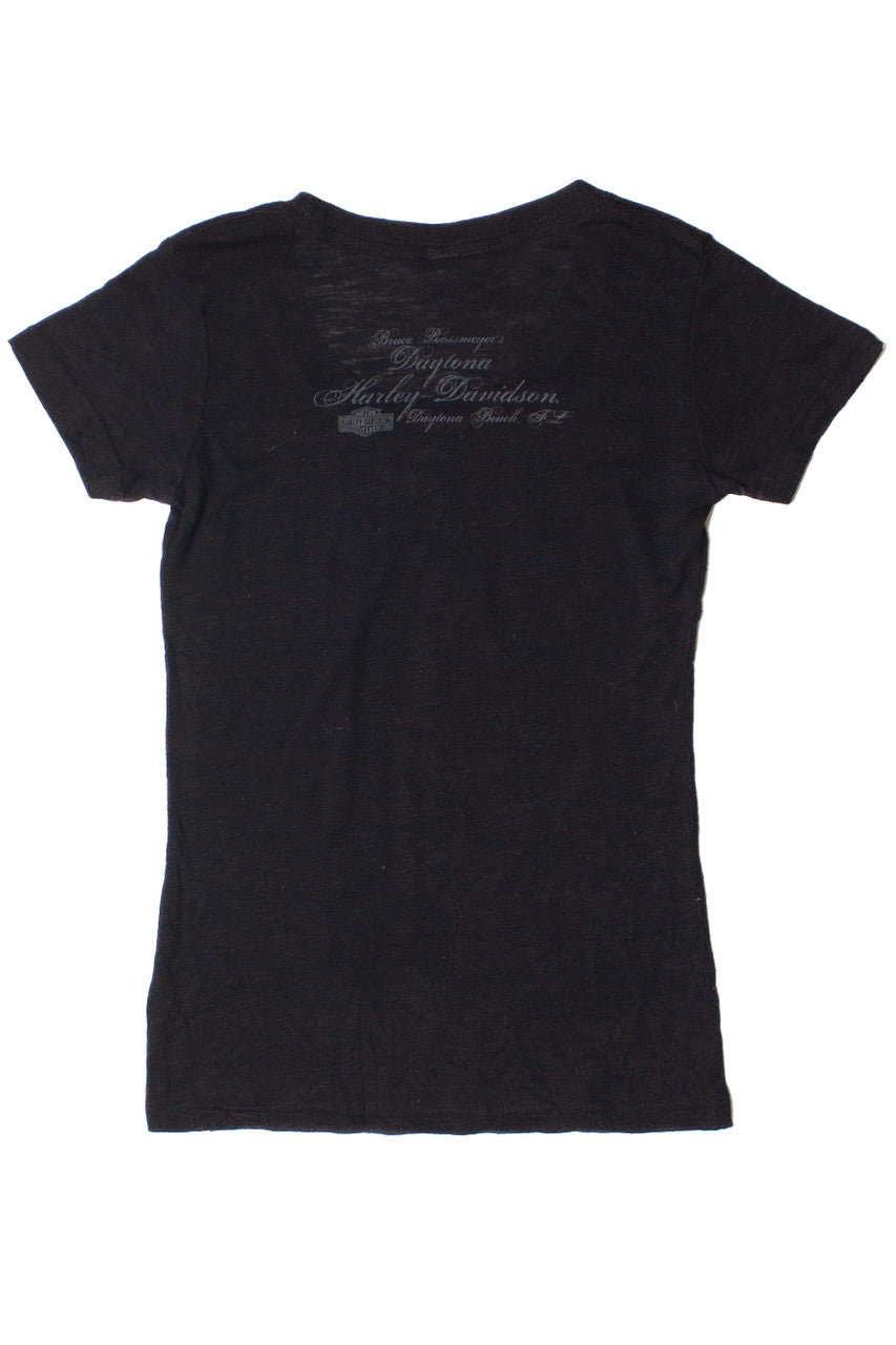 Daytona Beach Florida Women's Cut Harley Davidson T-Shirt
