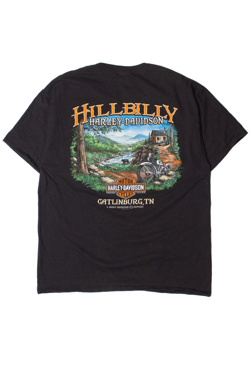 HARLEY DAVIDSON HILLBILLY ロンT RARE HARLEY DAVIDSON T SHIRT “HILLBILLY HARLEY-DAVIDSON