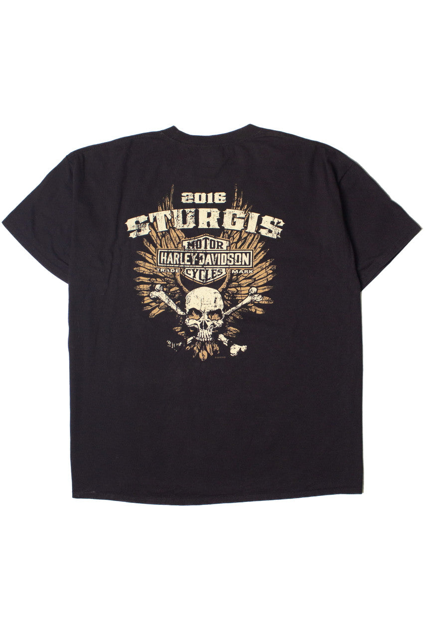 2016 Sturgis Deadwood South Dakota Harley Davidson T-Shirt