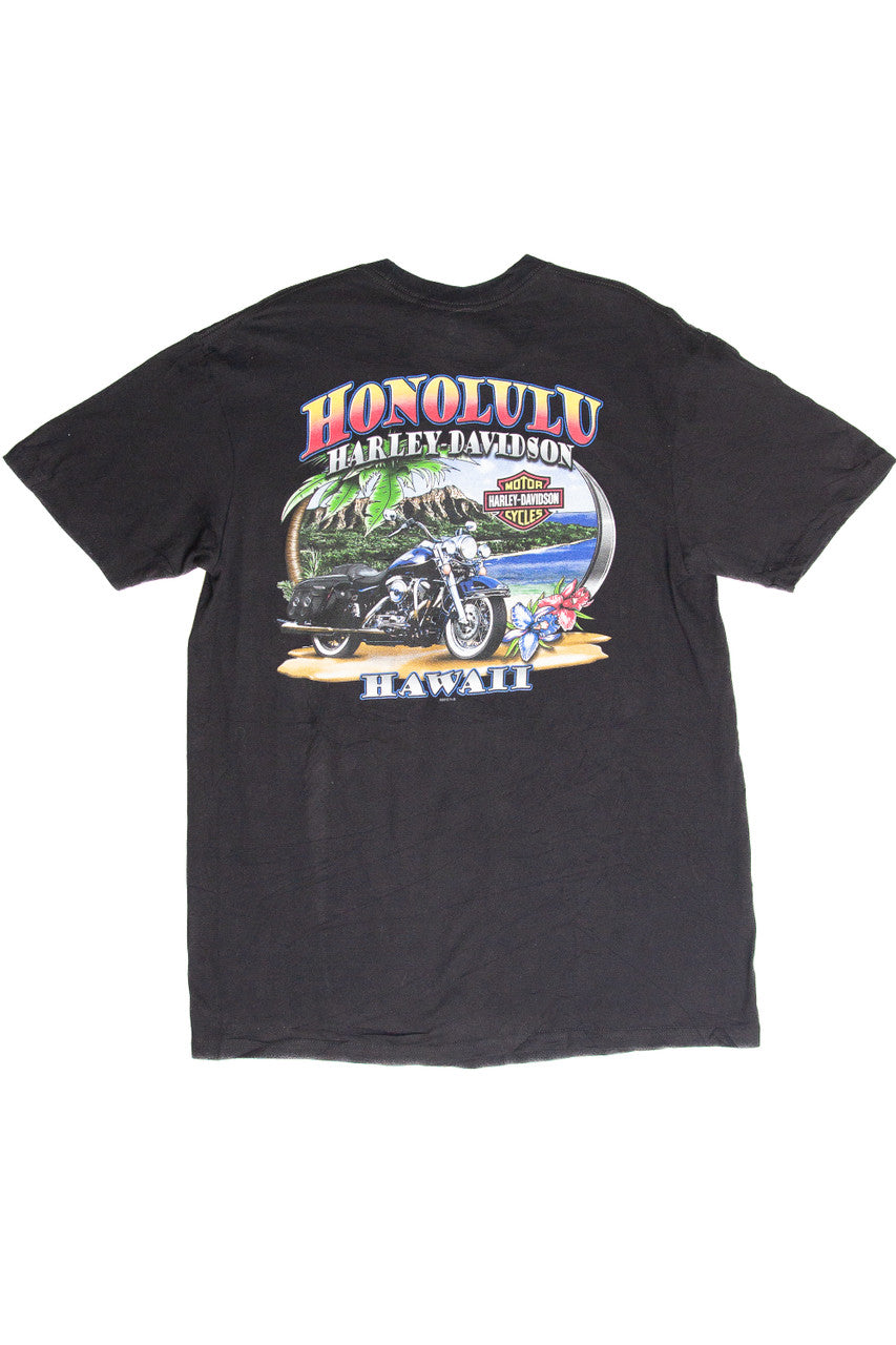 Recycled Honolulu Harley Davidson T-Shirt 838