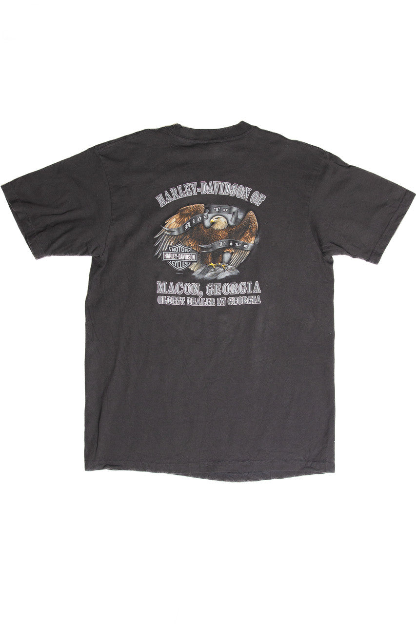 Recycled Harley Davidson Macon Georgia T-Shirt