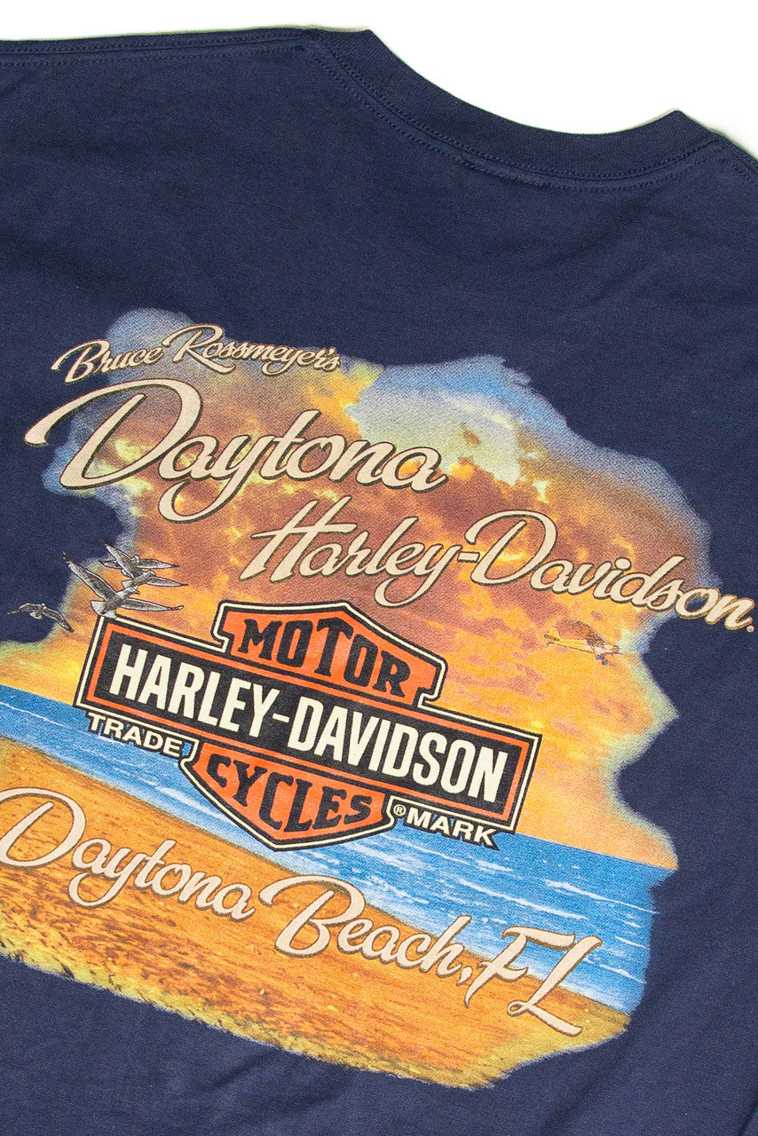 Recycled Harley Davidson Daytona Beach 75th Bike Week T-Shirt