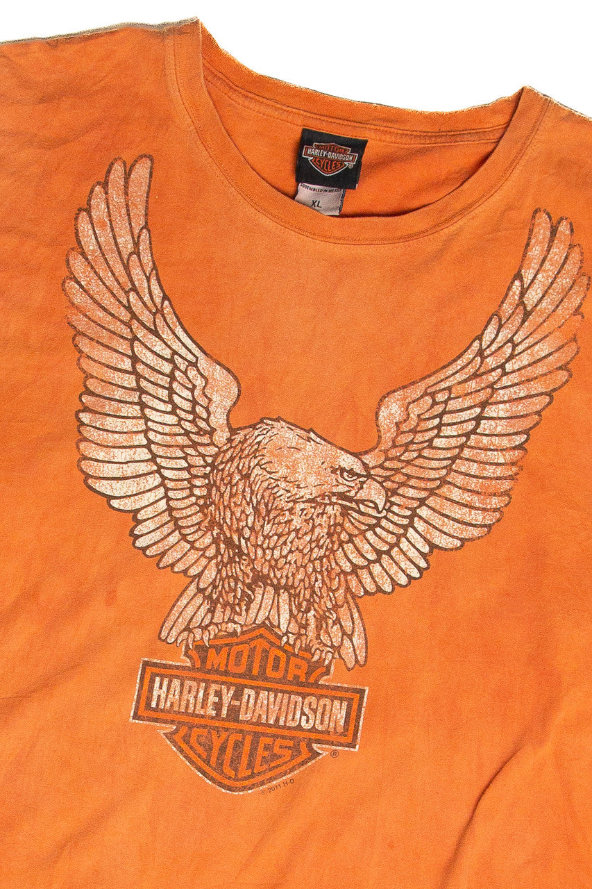Recycled Smoky Mountain Harley Davidson Long Sleeve T-Shirt