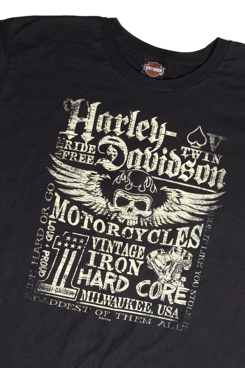 Recycled Big Barn Des Moines Harley Davidson T-Shirt