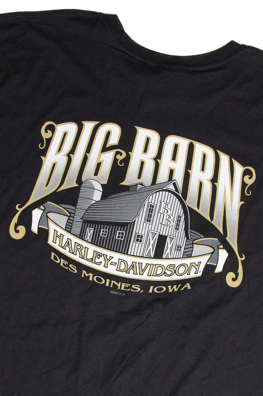 Recycled Big Barn Des Moines Harley Davidson T-Shirt