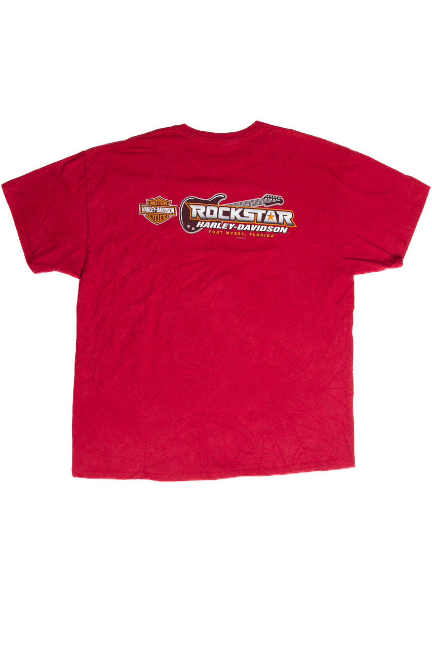 Recycled Rockstar Fort Myers Harley Davidson T-Shirt