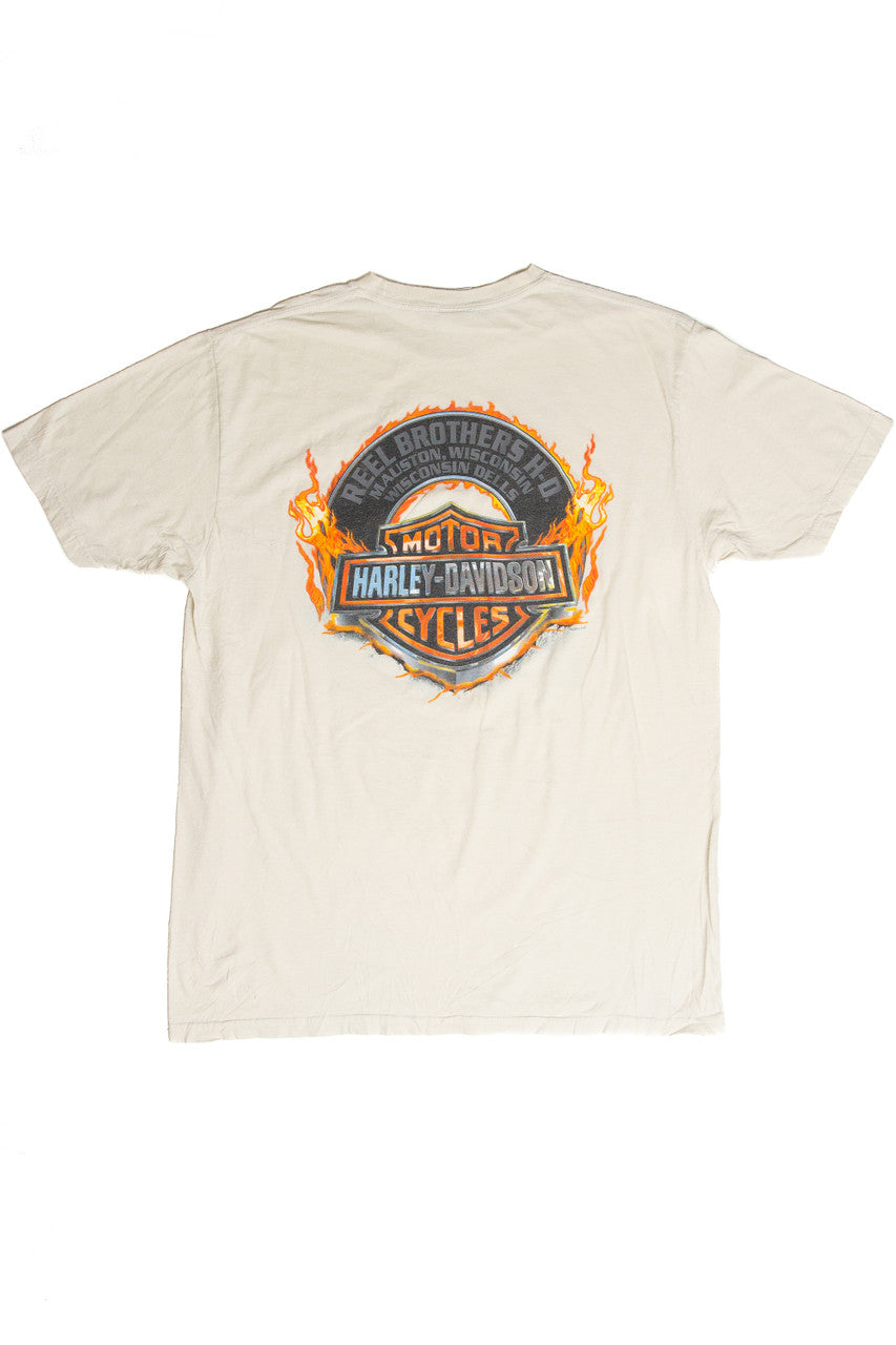 Recycled Wisconsin Dells Reel Brothers Harley Davidson T-Shirt