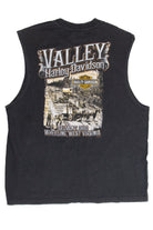 Recycled Valley Harley Davidson Cut Off T-Shirt