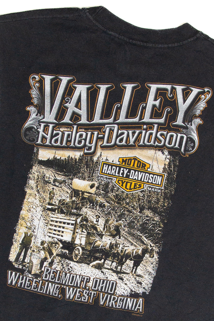 Recycled Valley Harley Davidson Cut Off T-Shirt