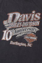 "Davis 10th Anniversary" Burlington, NC Harley Davidson T-Shirt